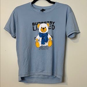 Light Blue Bear Graphic youth T-Shirt teddy tee